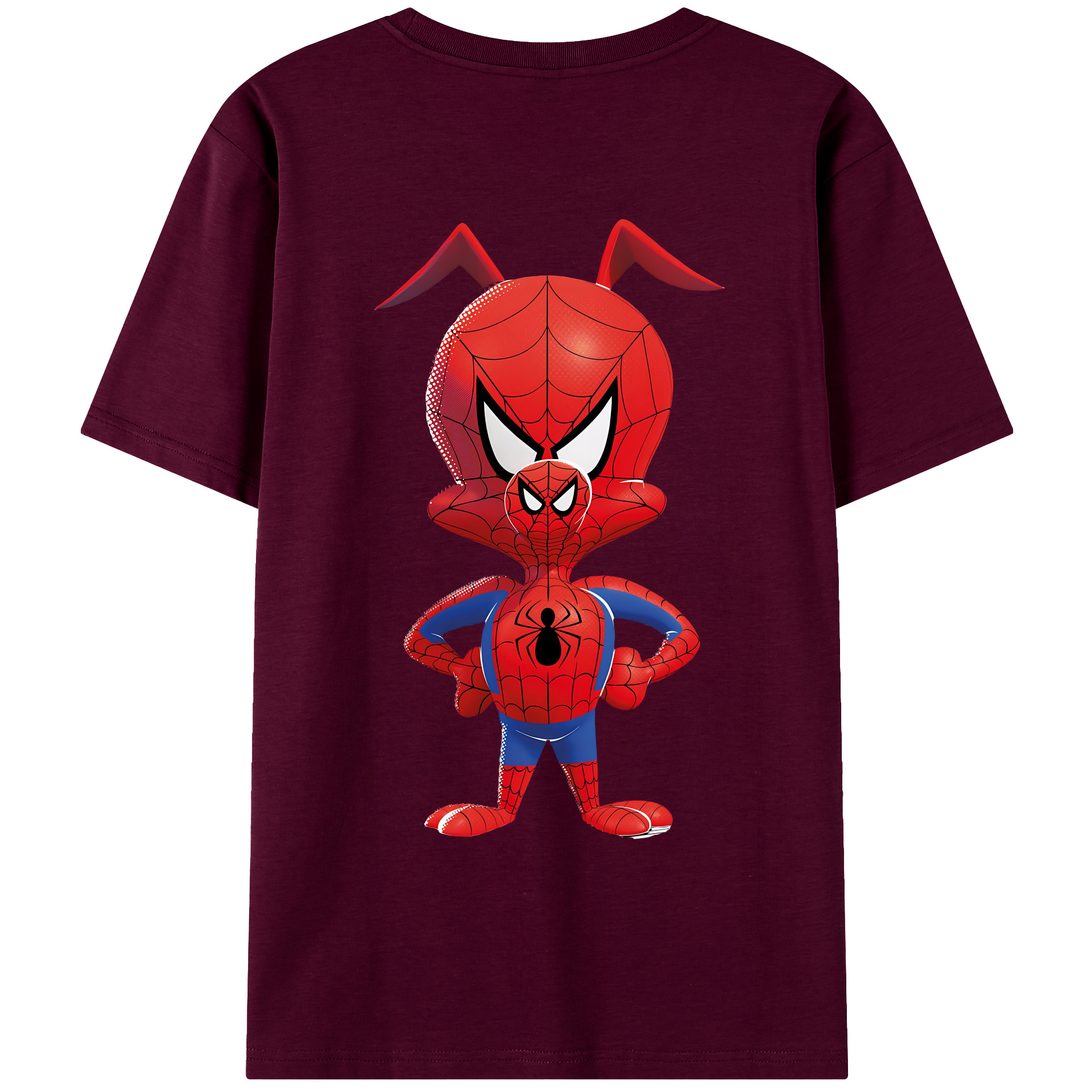 （画像用） Spider Man スパイダーマン レディース半袖Tシャツ(バックプリント)